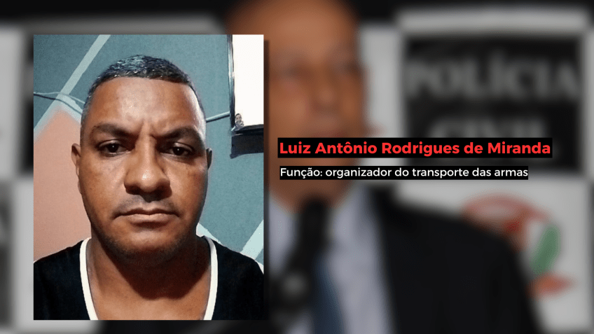 Luiz Antônio Rodrigues de Miranda, apontado por organizar o transporte do armamento • Reprodução/CNN