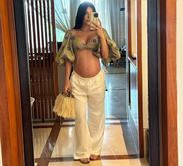 Jade Magalhães durante gravidez