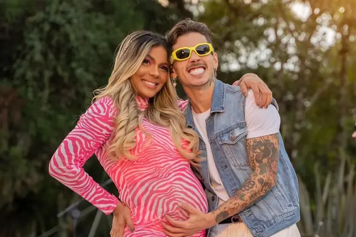 Tay Reis durante gravidez