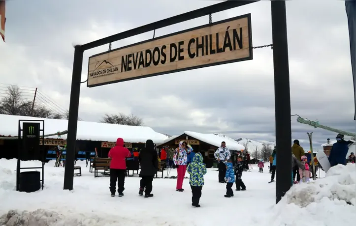 Entrada da estação de esqui chilena