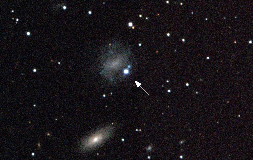 Os autores compararam a supernova ancestral descoberta no rastro do GRB 250314A com a supernova SN 1998bw mostrada na imagem • ESO