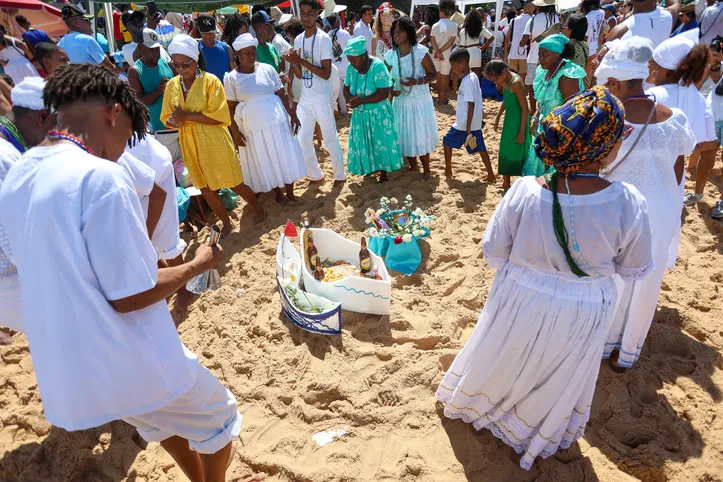 Portal/Salvador
Iemanjá é celebrada por turistas e baianos.
Na foto: Festa de Iemanjá 2025
Foto: Clara Pessoa / Ag. A TARDE
Data: 02/02/2025