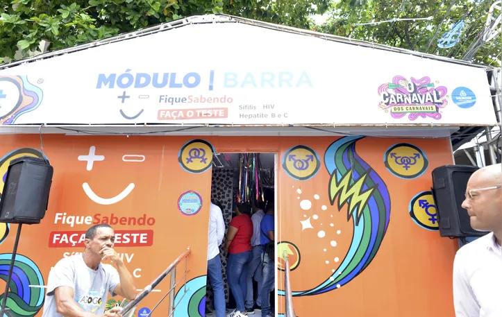 Módulo de Saúde na rua professor Lemos de Brito na Barra.