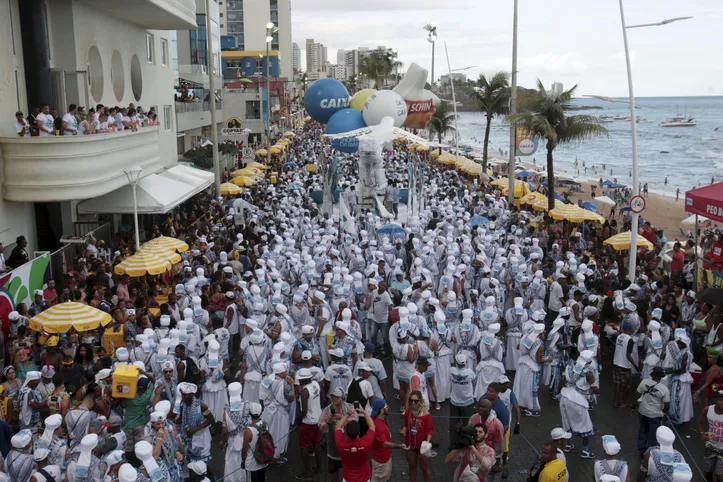 Desfile do bloco Filhos de Gandhy.