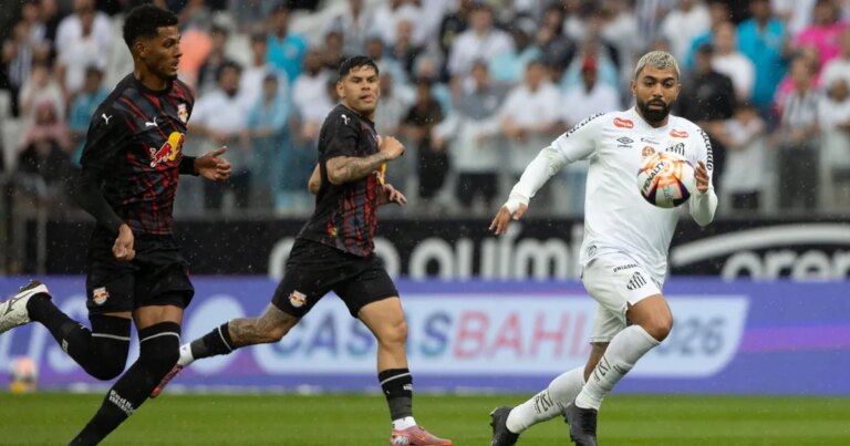 Santos empata com Red Bull Bragantino e fica fora do G8 do Paulistão
