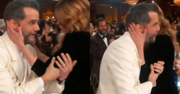 Wagner Moura recebe beijo de Julia Roberts ao ganhar prêmio de Melhor Ator