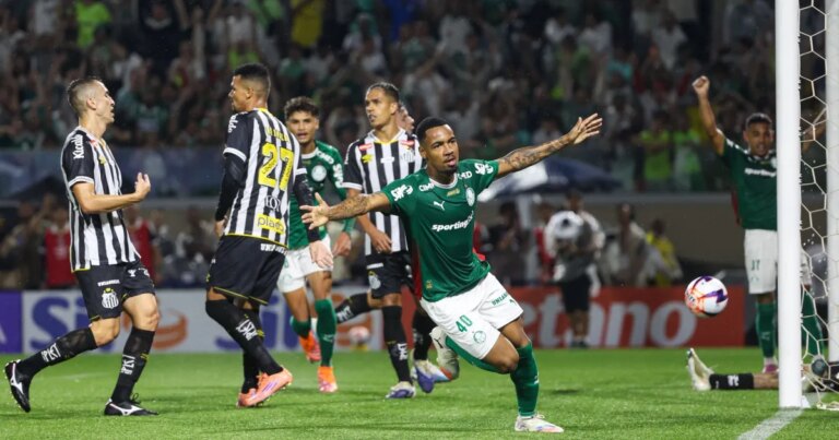 Allan decide, e Palmeiras bate Santos no primeiro clássico do Paulistão