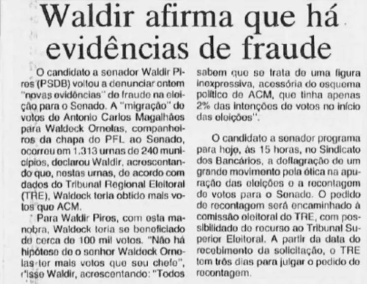 Imagem ilustrativa da imagem 1994: eleição ficou marcada por renúncias e disputa em 2º turno