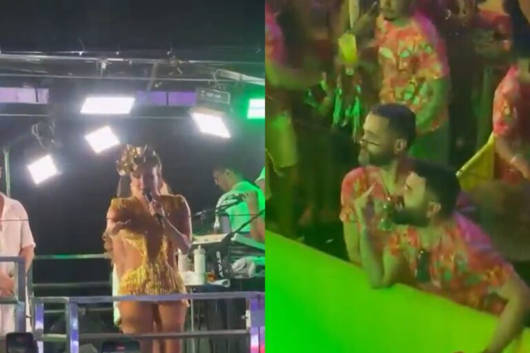 Claudia Leitte é atacada por folião no Carnaval e homem é agredido