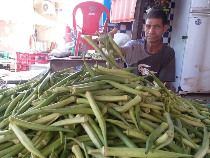 Preço quiabo Feira de São Joaquim