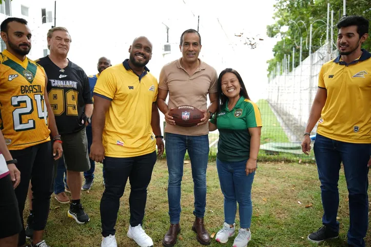 Vistoria de áreas para primeira arena de futebol americano do país