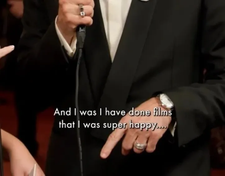 Acessório chamou atenção no tapete vermelho