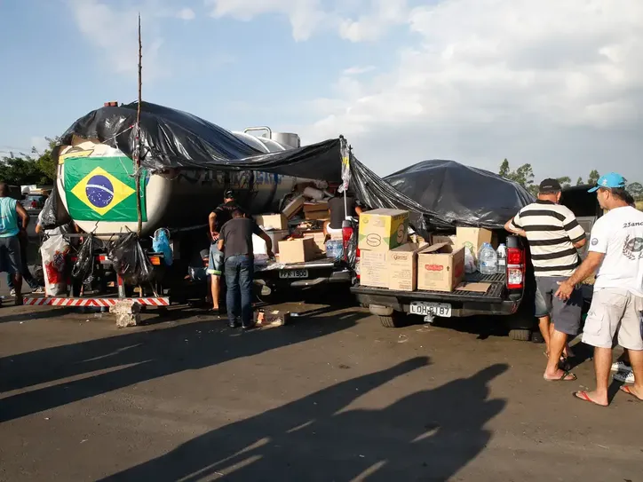 Greve dos caminhoneiros em 2018