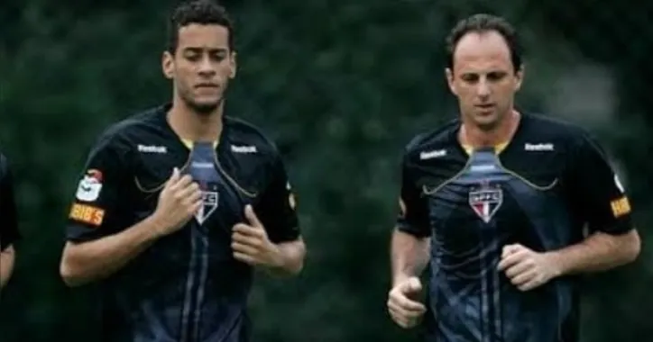 Léo Vieira e Rogério Ceni no São Paulo