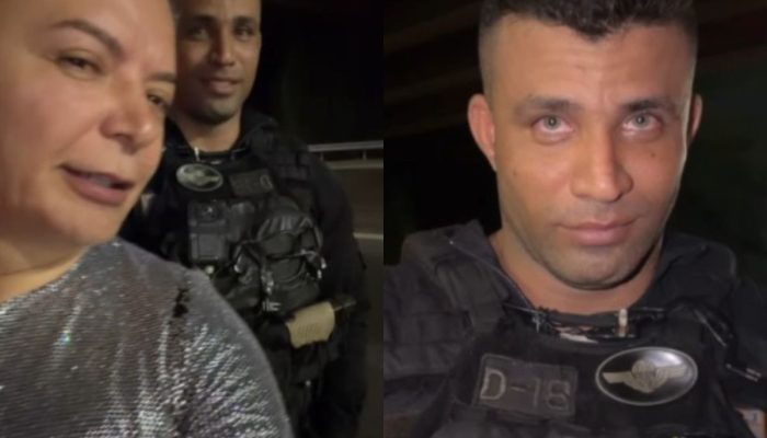 David Brazil é parado em blitz e apela para policial: