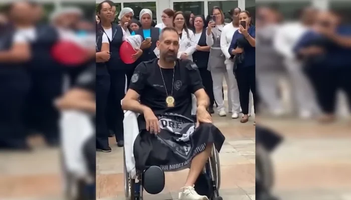 Delegado baleado em operação contra o CV recebe alta hospitalar