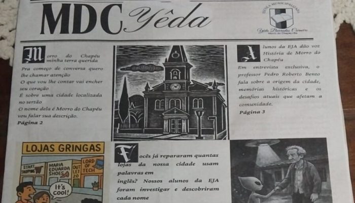 Estudantes da EJA lançam jornal escolar em Morro do Chapéu