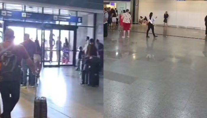 Aeroporto deixa passageiros revoltados ao retirar todos os assentos