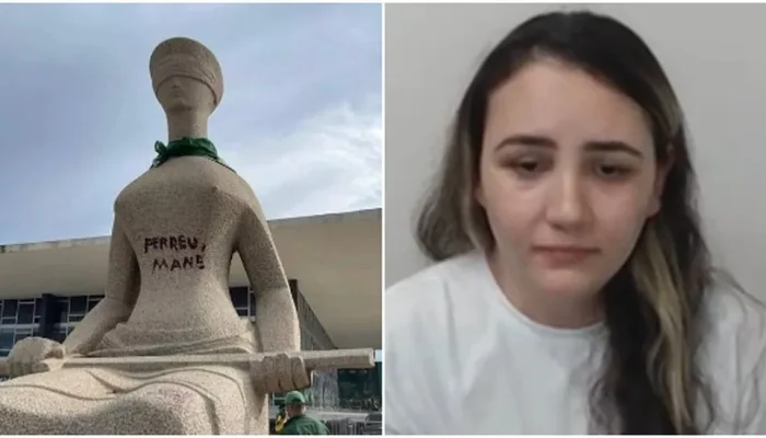 Baiana que pichou estátua do STF pede para dar depoimento