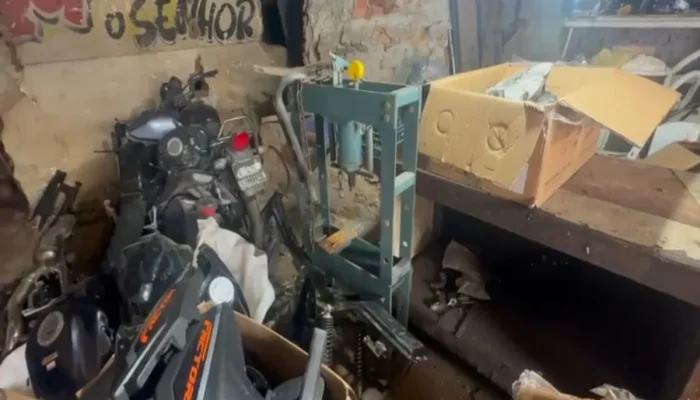 Base do CV usada para desmanche de motos roubadas é