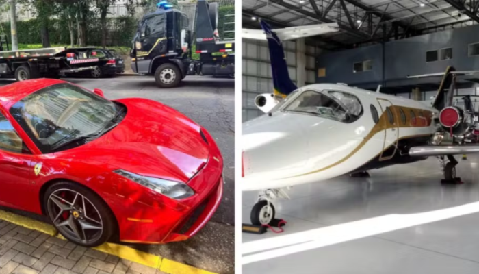 Ferrari e jatinho são apreendidos em operação que mira médico