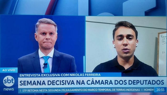 Nikolas toma invertida de apresentador na estreia do SBT News