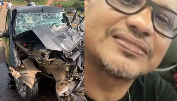 Professor morre em batida entre carro e caminhonete na BR-101