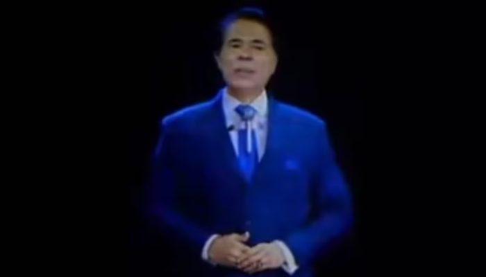 Silvio Santos feito por IA ‘discursa’ em inauguração do SBT